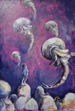 Neskončnost (Akril-platno - 40x60) Mojca Godec